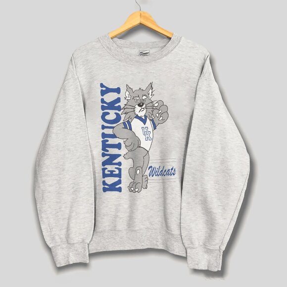 Vintage 90s NCAA Kentucky Wildcats Sweatshirt, University of Kentucky Wildcats - Picture 1 of 2